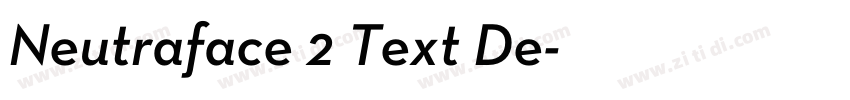 Neutraface 2 Text De字体转换